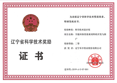 2019.12辽宁省科技进步二等奖 2019.12辽宁省科技进步二等奖